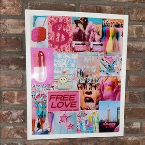 Colorful Collage Art Print 16x20
